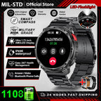 2026 New T-Rex3 Pro 1100mAh Battery Smart Watch GPS path 5ATM Waterproof Sports Run tracker Outdoors Compass Military Smartwatch