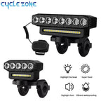 5/8 LED Bicycle Front Light USB Rechargeable 130dB Cycling Bike Horn Easy to Install 6 Modes Bicycle Bell Light