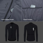 YKYWBIKE Men's 10-20°C  Cycling Jacket Waterproof Windproof Bicycle Windbreaker Warmth Fleece Road Bike Jacket Cycling Clothing