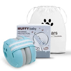 Baby Noise-Reducing Earmuffs Adjustable 2-in-1 Mini Headset for Sleep & Airplane