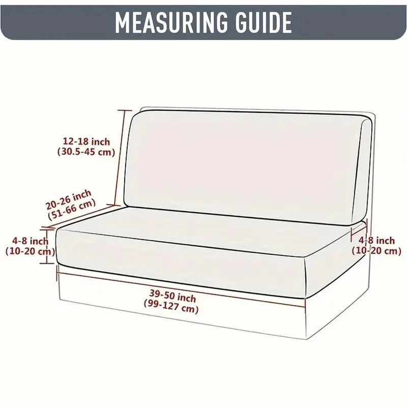Jacquard RV Dinette Sofa Seat Cushion Cover Elastic Armless Couch Slipcovers Anti-slip Anti-dirt Camper Car Bench Slipcover