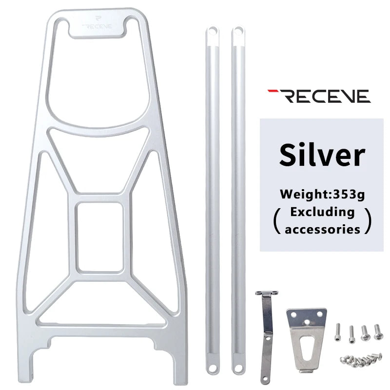 RECEVC Folding Bicycle Rear Rack Luggage Carrier BMX Baggage Rack Bike Aluminum Alloy Luggage Carrier Rear Shelf for Brompton