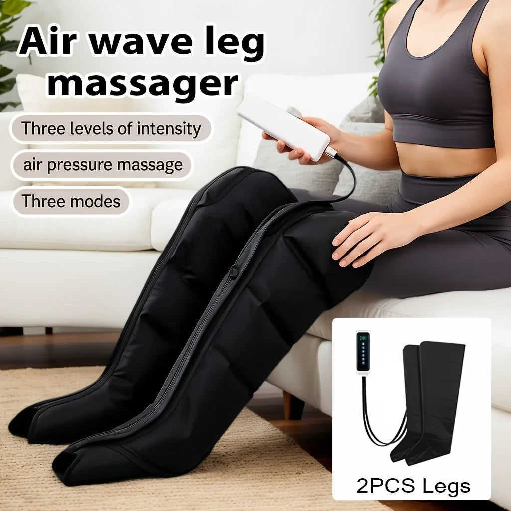 Air Compression Massage Boots Leg and Foot Massager, Long or Short, AU/EU/UK/US Plug