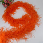 6 Layer Ostrich Feathers Boa Wedding Accessories Plumas De Faisan 2 Meters Clothing Plume Art and Craft Supplies Party Dresses