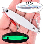 12pcs Pencil Bait Metal Casting Fixture 7/12/17/ 22/ 30/40g Shore Throwing Sea Bass Bait Sinking Artificial Bait Fishing Tackle