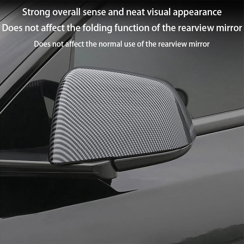 Rearview Mirror Cover Caps for Tesla Model 3 2017-2024 / Model Y 2020-2024, Color Options