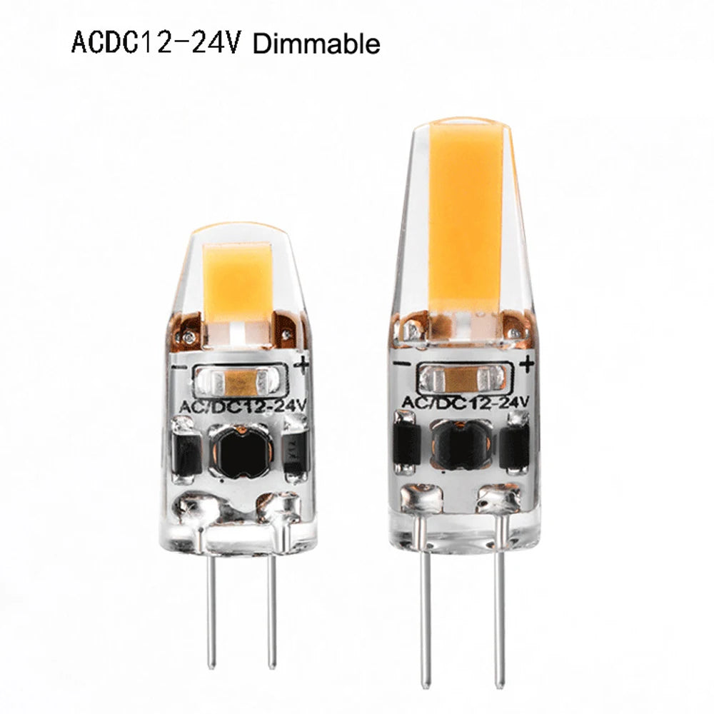 G4 led lamp lampada AC DC 12v 24V 2W 3W 5W 6W cob led light replace 360 Beam Angle Halogen Chandelier g4 led bulb 5pcs
