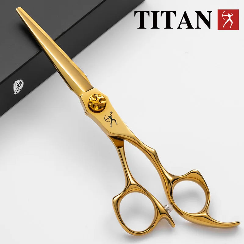 Titan Hairdressers scissors professional hair scissors gold hairdressing  barber salon tool cut scissors