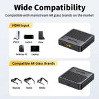 Unnlink HDMI to USB C AR Glasses Converter for PS5 PS4 Switch2 Xbox to Xreal Rokid Rayneo USB-C Portable Screen