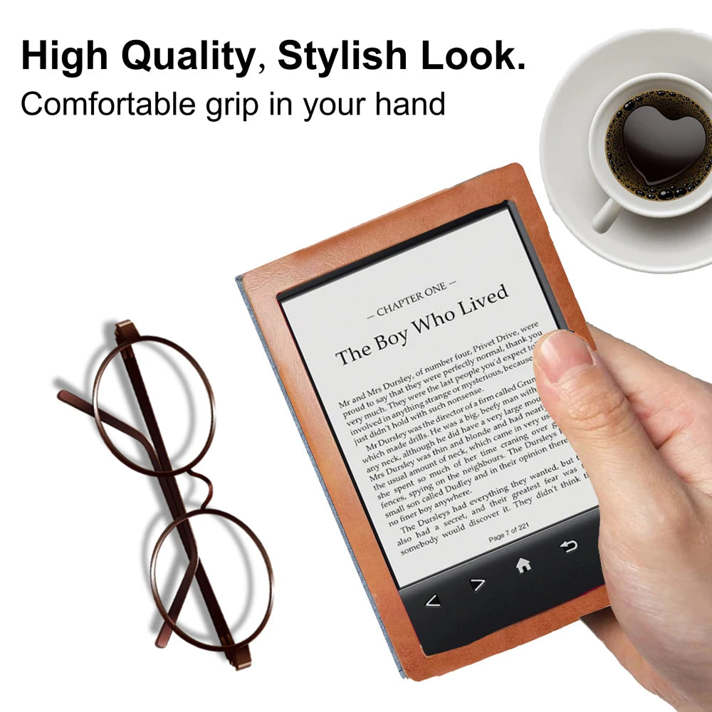 For Sony PRS-T2 Ebook Reader Protective Case Skin with Magnetic Closure Pocket Pouch for Sony Prs T2 Funda Cover Cases