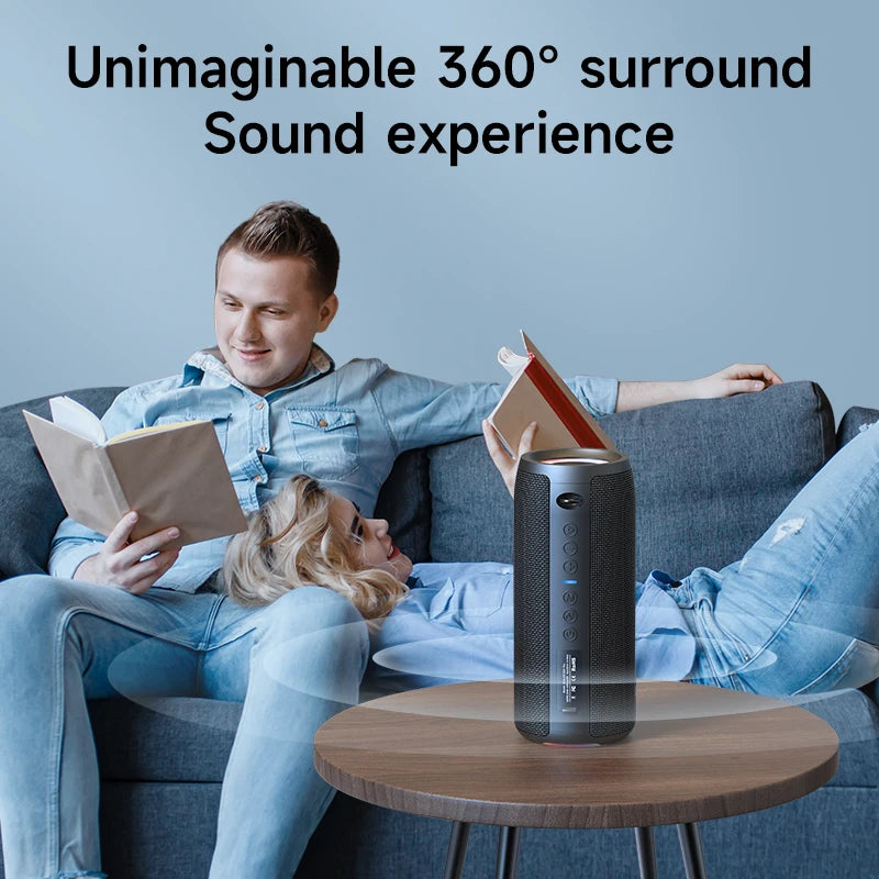 ZEALOT-S51Pro 40W High-power Bluetooth Speaker 3D Stereo Bass Bluetooth Speaker Portable IPX5 Waterproof Suitable TWS Boom Box