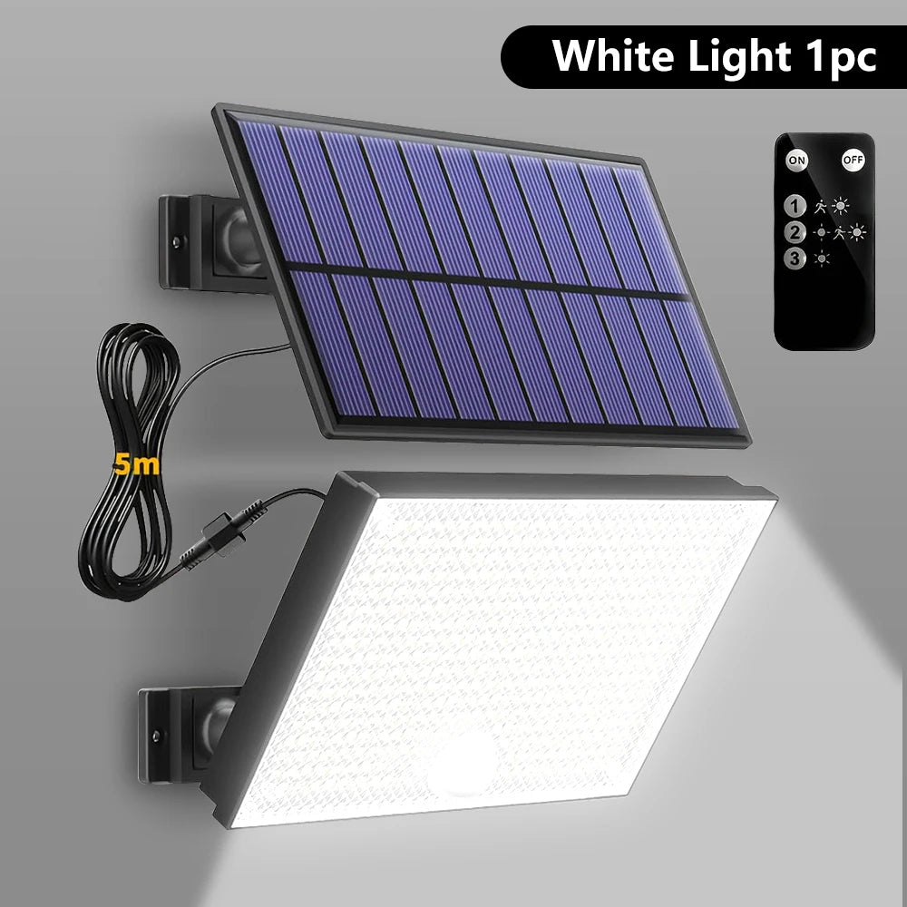 Solar Lights Outdoor 400LED Remote Solar Security Lights Outdoor Motion Sensor Waterproof Solar Wall Lamp Garden Patio Yard