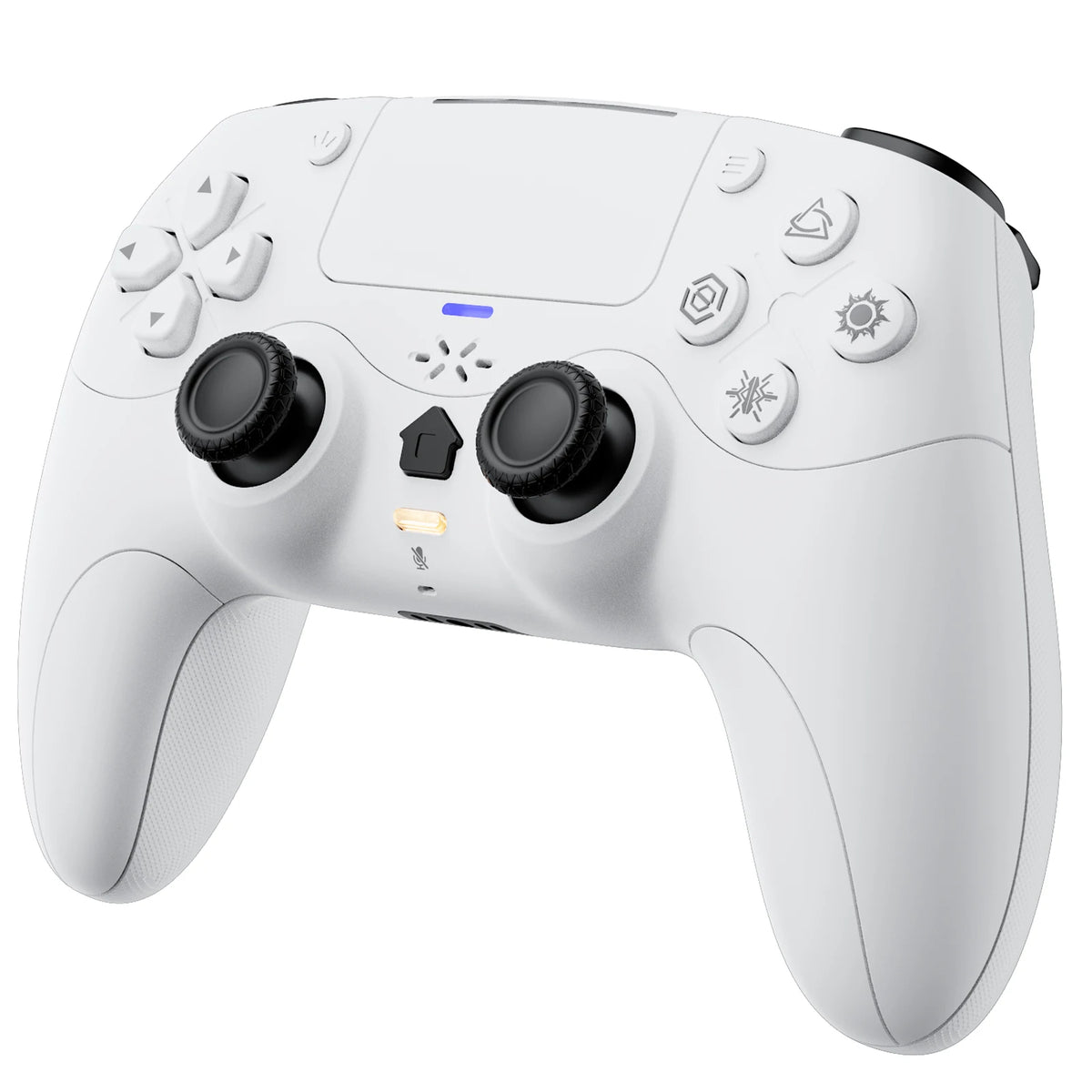 Wireless Game Controller for PS5/PlayStation 5 and PC, Adaptive Triggers, Mute Button, Black/White