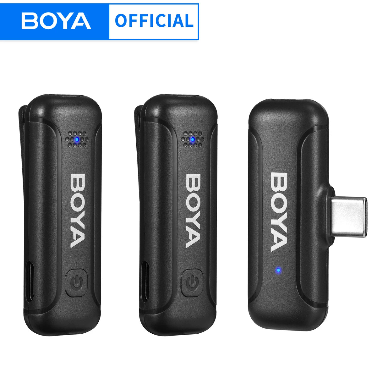 BOYA BY-WM3T2 Professional Wireless Lavalier Lapel Microphone Portable Audio Video Recording for iphone Android Live Broadcast