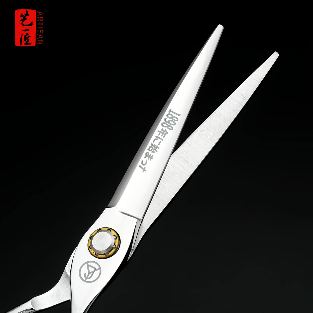 40C Steel Professional Hairdressing Scissors - Advanced craftsmanship, nano-level sharpness, hand-polished bearings, sharp and d