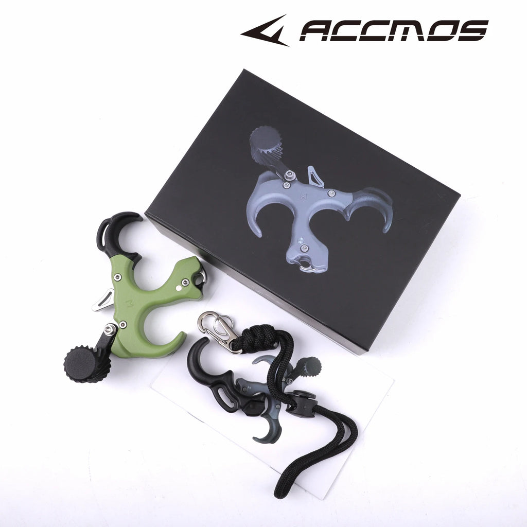 Colorful UV 3/4 Finger Release adjustable Compound Bow Release Aid Device Grip Archery Outdoor Shooting Hunting Accessory