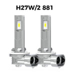 BMTxms 2PCS H27 H27W 880 881 LED Fog Lights For Hyundai Ssangyong KIA Daewoo H27W/1 H27W/2 H27W1 H27W2 Led Car DRL Lamp Bulb