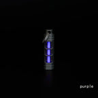 Titanium Alloy Luminous Night Signal Light Outdoor EDC Luminous 3.5*25mm Fluorescent Tube Self-illuminating Key Chain betalight