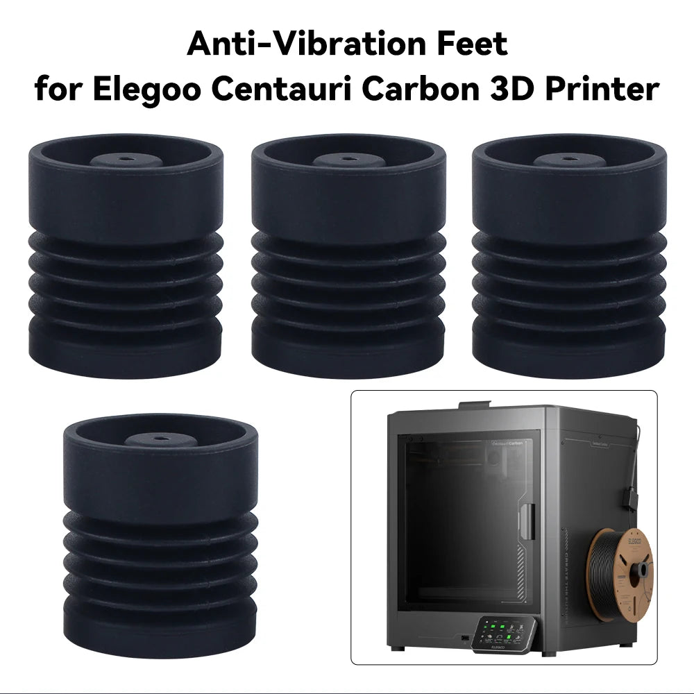Toaiot For Centauri Carbon Feet Anti-Vibration Feet Anti-Slip Silicone Rubber Feet Mat Durable Shock Absorbing Foot Pad
