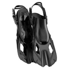 Snorkel Fins Swim Fins Adjustable Buckles Swimming Flippers Short Silicone Scuba Diving Shoes Open Heel Travel Size Beginners