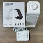 Desktop Universal Wireless Charger 2025 Innovative Products 3 in 1 Wireless Charger 30W Fast Charger for iPhone