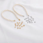20 pcs Elegant Double Hole Linking Circles Sophisticated Craft Rings Connector Rings with Two Holes for Jewelry Assembly F0S4