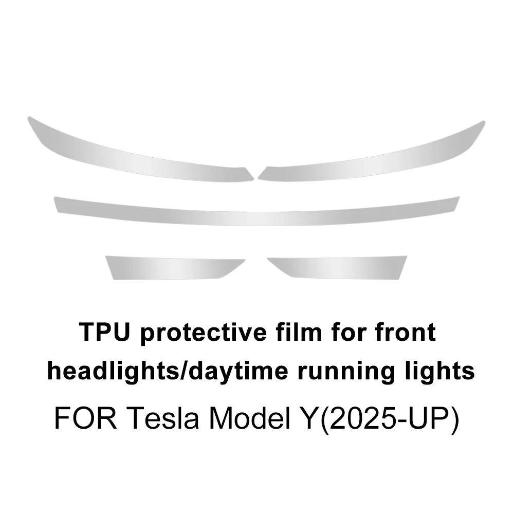 PPF Car Paint Protection Headlight Film for Tesla Model Y Juniper 2025-up Transparent Protective B-pillar Tail light Film