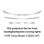 PPF Car Paint Protection Headlight Film for Tesla Model Y Juniper 2025-up Transparent Protective B-pillar Tail light Film