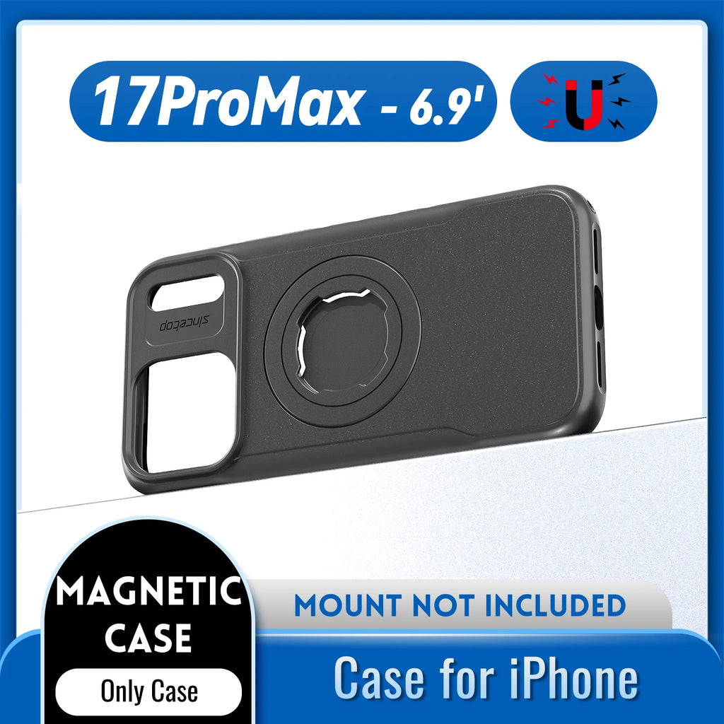 Magnetic Shockproof Case For iPhone 17 16 15 14 ProMax Charging Cover with Lock-in Design fit Quad-style Motocycle/Bike
