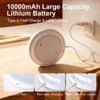 10000mAh Rechargeable LED Ceiling Light Smart Radar Motion Sensor Ceiling Lamp Wireless Remote Control No Wiring 3 CCT