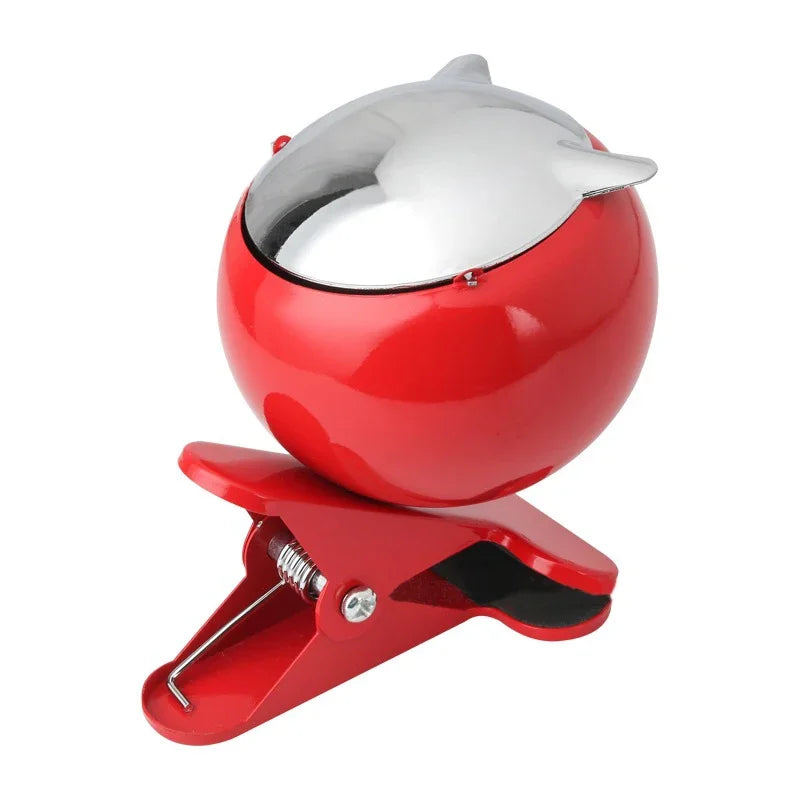 Creative Metal Ashtray Ornaments with Clip Anti-fall Multi-function Living Room Ashtrays Anti-flying Ash Decorations Give Gifts