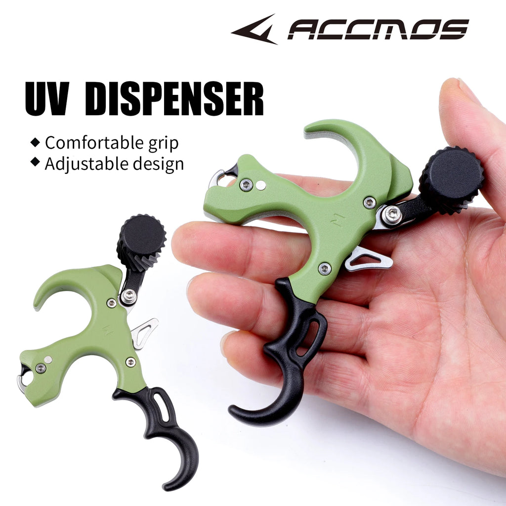 Colorful UV 3/4 Finger Release adjustable Compound Bow Release Aid Device Grip Archery Outdoor Shooting Hunting Accessory