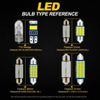 15Pcs For Honda Accord 7 8 7th 8th 2003-2007 2008 2009 2011 2012 Indoor Reading Dome Bulbs LED Interior Vanity mirror Light Kit