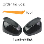 For BMW 1er 3er E87 E88 E81 E82 E90 E91 E92 E93 LCI  Carbon Fiber Pattern Black Side Wing Rearview Mirror Cover Cap Accessories