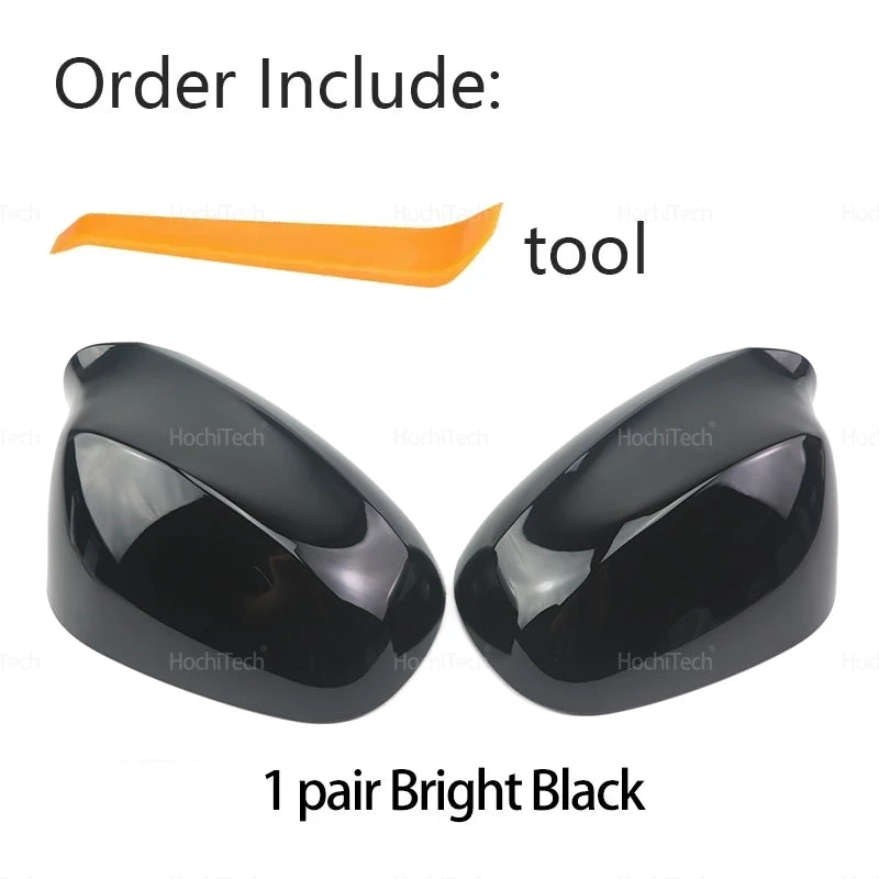 For BMW 1er 3er E87 E88 E81 E82 E90 E91 E92 E93 LCI  Carbon Fiber Pattern Black Side Wing Rearview Mirror Cover Cap Accessories