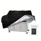 210D Bbq Grill Cover Waterproof Uv & Dust Protection Fits Most Models Durable Outdoor Cooking Accessory For Outdoor Grill