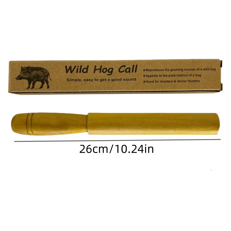 Wooden Wild Hog Caller Tool Professional Grade Boar Whistle Attracting Device With Natural Sound for Hunting Trips Adults