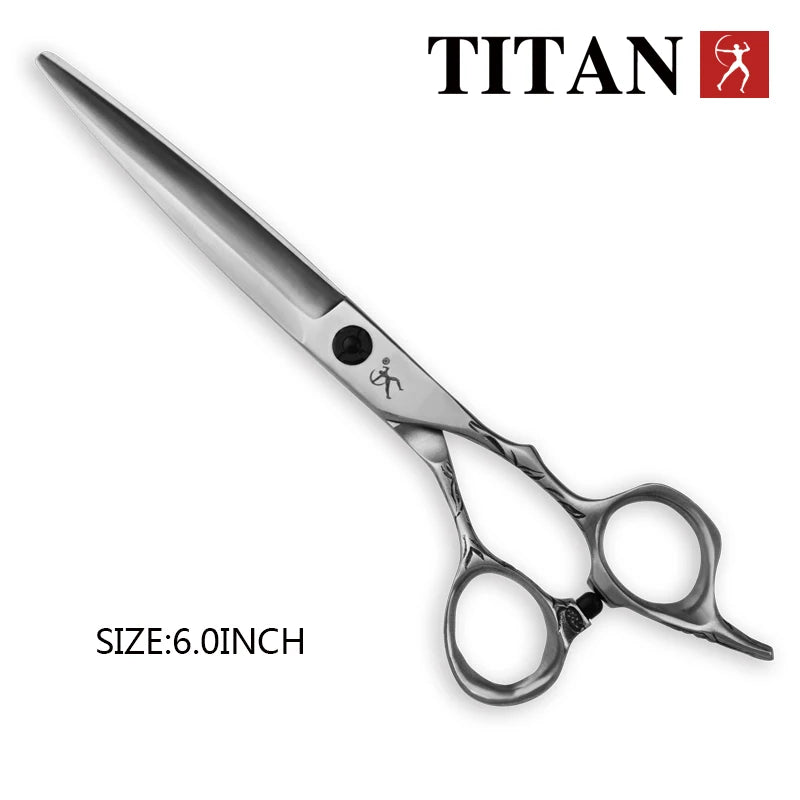 Titan hair scissors cut hair shears cutting hairdressing  vg10 steel, hand made sharp scissors