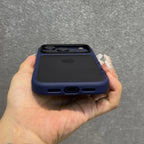 Luxury Orange Shield Matte Transparent Phone Case For iPhone 17 Pro Max 17 Pro 17 New Metal Buttons Skin Feel Shockproof Cover