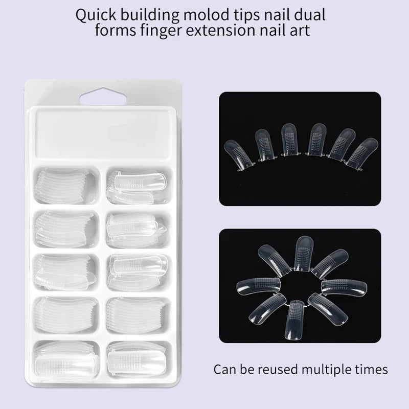 Nail Extension Gel Kit with Slip Solution, UV Builder Gel Nail Art Manicure Set, Style ZYD41