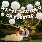30Pcs/set White Paper Lanterns Chinese Hanging Round Lantern Lamp for Wedding Anniversary Birthday Party Decoration Christmas