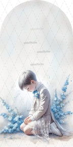 Mehofond Custom 2-Sided My Baptism Kids God Bless First Communion Party Baby Shower Cover Chiara Arch Background Decor Backdrop