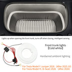 For Tesla Model YL Model Y Juniper 2026 Front Trunk Frunk LED Ambient Surround Light Flexible Strip Decorative Lamp Accessories
