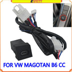 USB-C PD car charger socket adapter button for VW Magotan B6 2007-2011, CC 2011-2012