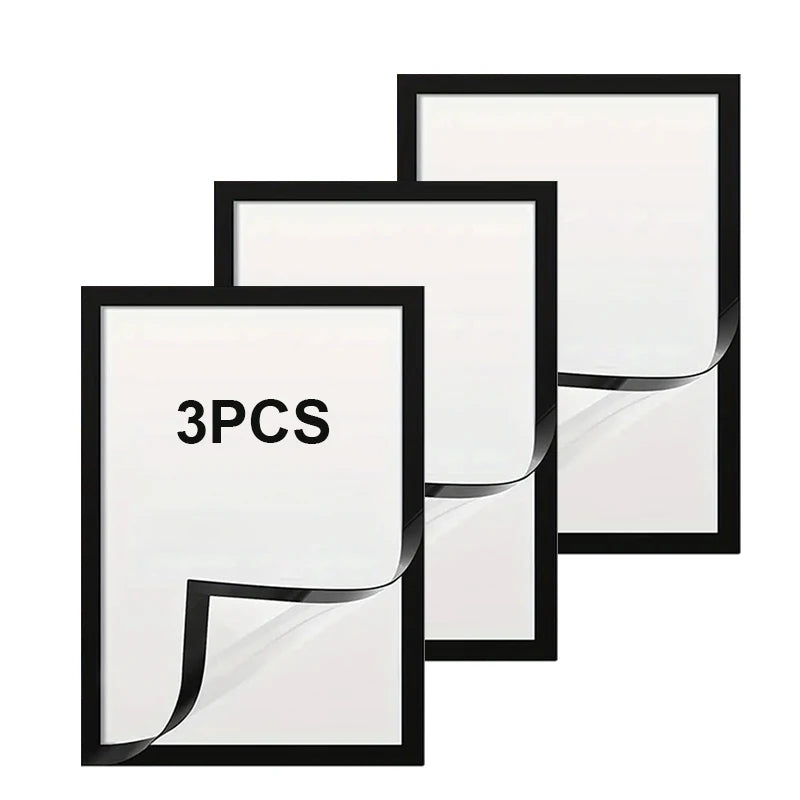 2/3/5/10pcs A4 8x12Inch Rubber Magnet poster frame Soft Self Diamond Painting Frames A4 Canvas Frames Advertising display frame