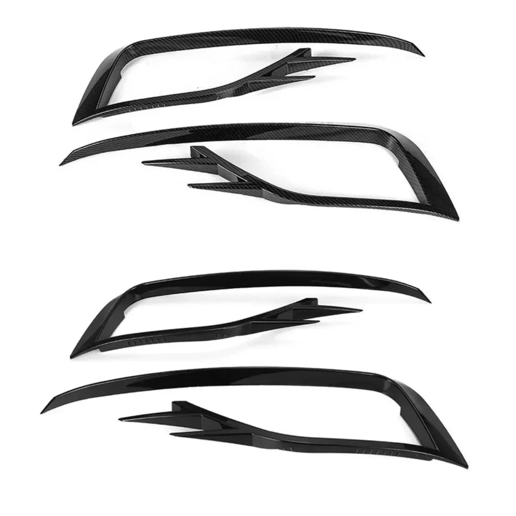 Car Front Fog Light Lamp Cover Bumper Grille Decorative Trim Sticker Tuning For VW Golf 7.5 Golf MK7.5 2017 2018 2019 Body Kits