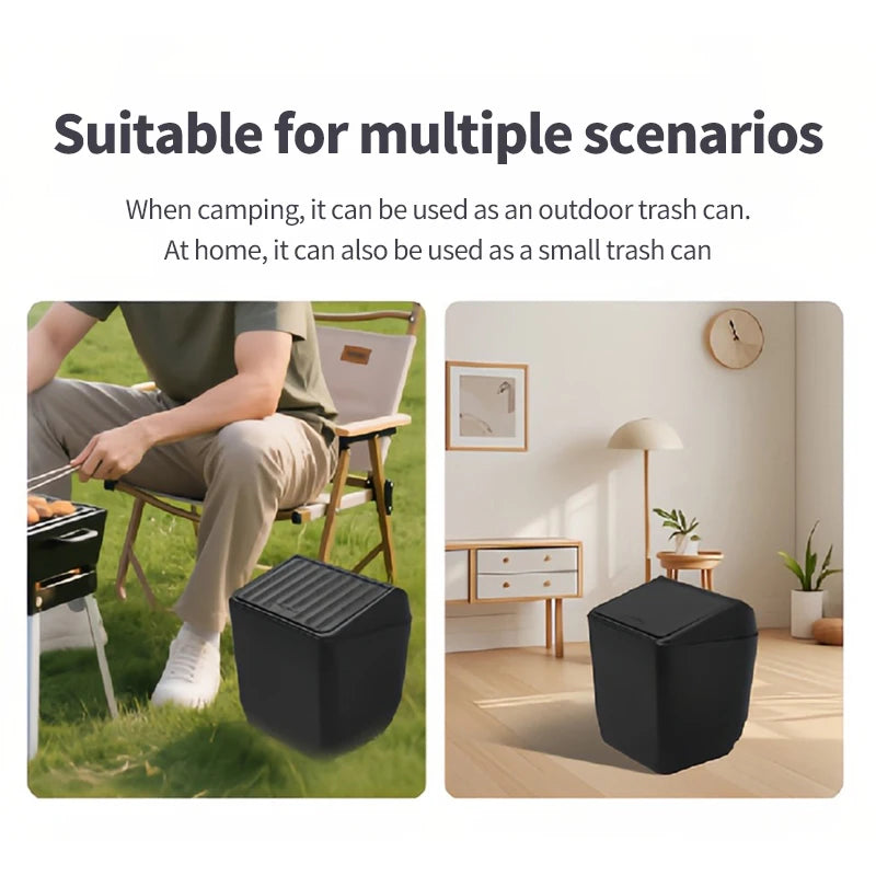 Futhope Rear Trash Can for Tesla Model Y Juniper Storage Box Cover Press Open Design Non-Destructive Installation