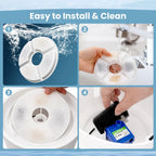 Replacement Activated Carbon Filter set 4/8/12pcs for Cat Water Drinking Fountain Replaced Filters Flower Pet Dog Round Fountain