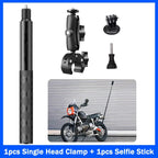 For Insta360 x2 x3 x4 x5 Motorcycle Bike Mount Selfie Stick for Insta 360 x2 x3 x4 x5 Moto Monopod Handlebar Accessories Kit