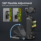 BRDRC Pocket 3 Magnetic Mount Stand Aluminum Alloy Expansion Adapter Desktop Base for DJI Pocket 3 Video Creator Accessories